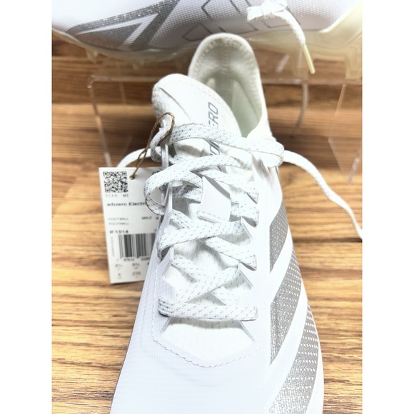 Adidas Adizero Electric 1 II Football Cleats White Silver IF1914 Men's Size 9 - Picture 11 of 11